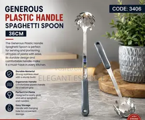 Plastic Handle Spaghetti Spoon–36cm
