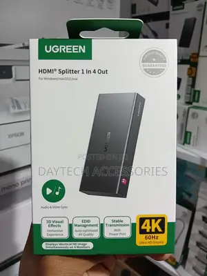 UGREEN - HDMI Splitter 1 in 4 Out at 60Hz HDMI 2.0 Splitter.