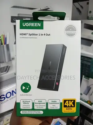 UGREEN - HDMI Splitter 1 in 4 Out at 60Hz HDMI 2.0 Splitter.