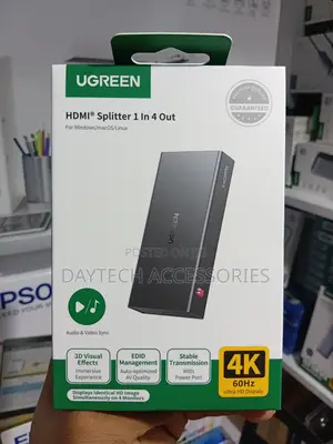 UGREEN - HDMI Splitter 1 in 4 Out at 60Hz HDMI 2.0 Splitter.
