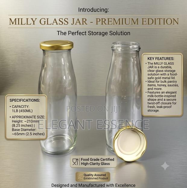 Milly Glass Bottle–450ml