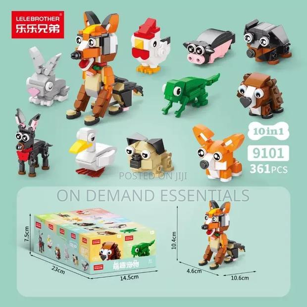 Mini Lego Sets Educational 10 in 1 Design - thumbnail 4