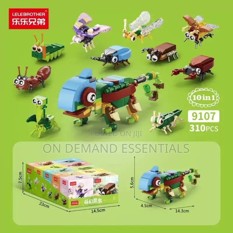 Mini Lego Sets Educational 10 in 1 Design