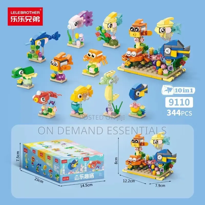 Mini Lego Sets Educational 10 in 1 Design