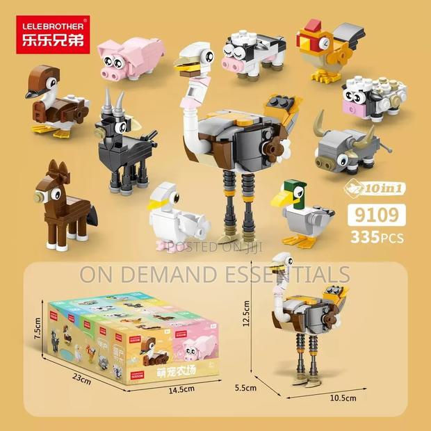 Mini Lego Sets Educational 10 in 1 Design - thumbnail 10