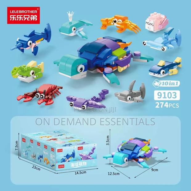 Mini Lego Sets Educational 10 in 1 Design - thumbnail 16