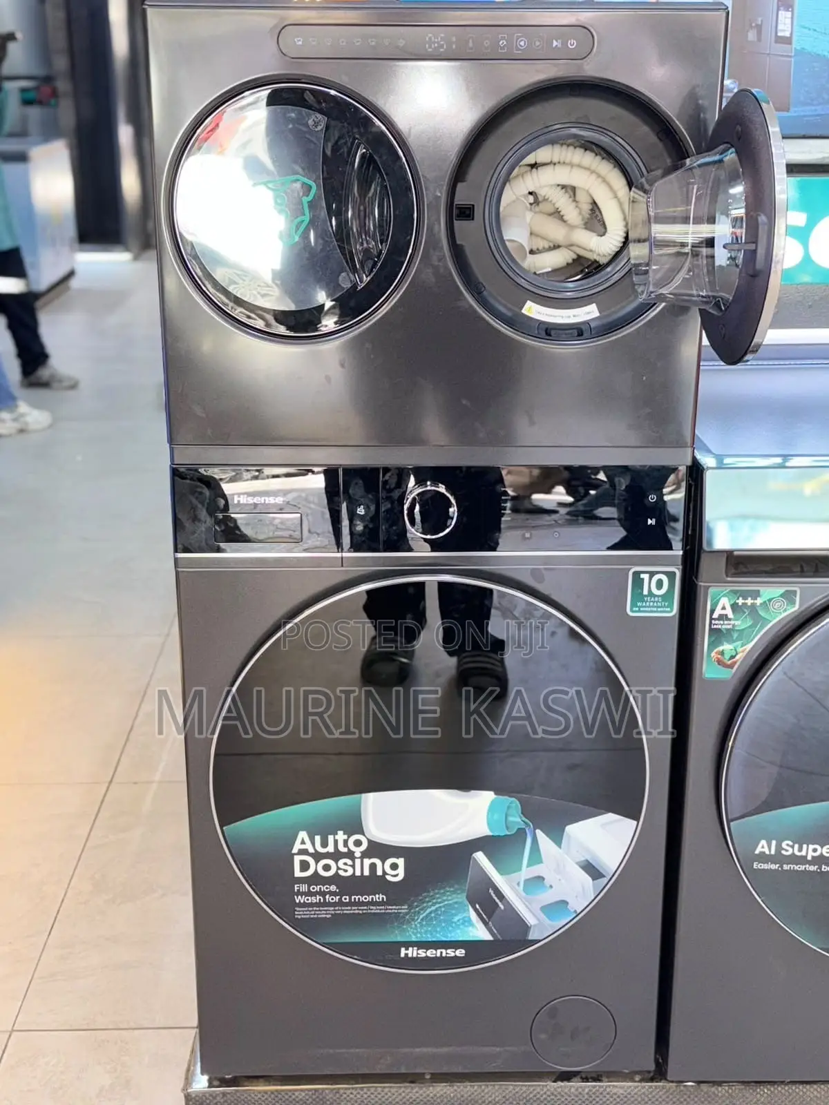 WD5I1245BBRH HISENSE Wash Tower 12/8kg