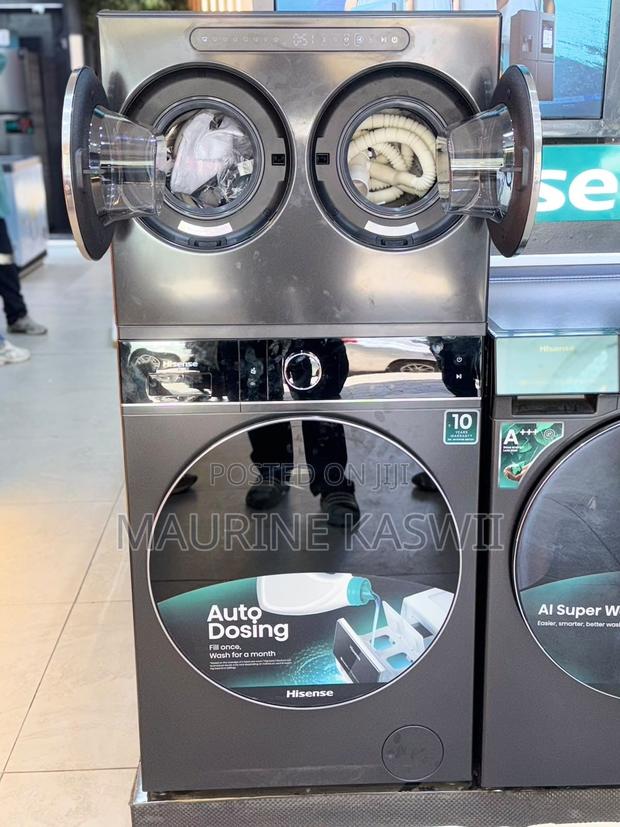 WD5I1245BBRH HISENSE Wash Tower 12/8kg - thumbnail 2