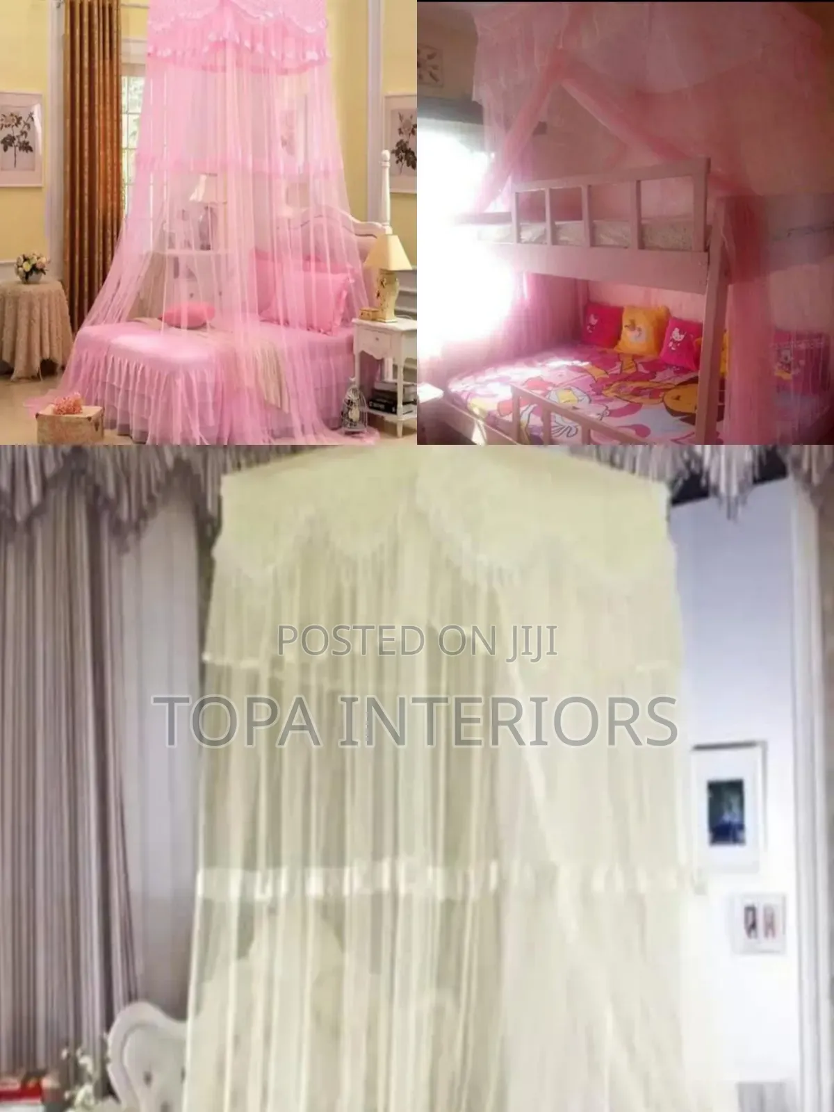 Bunk Bed Mesh Curtains Airy Double Decker Bed Mosquito Nets