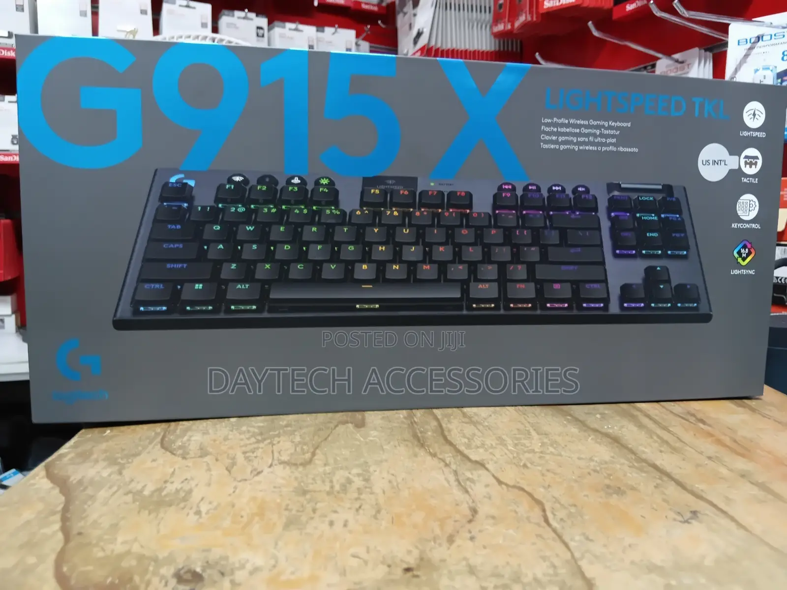 Logitech G915 X Lightspeed TKL Wireless Gaming Keyboard - Black
