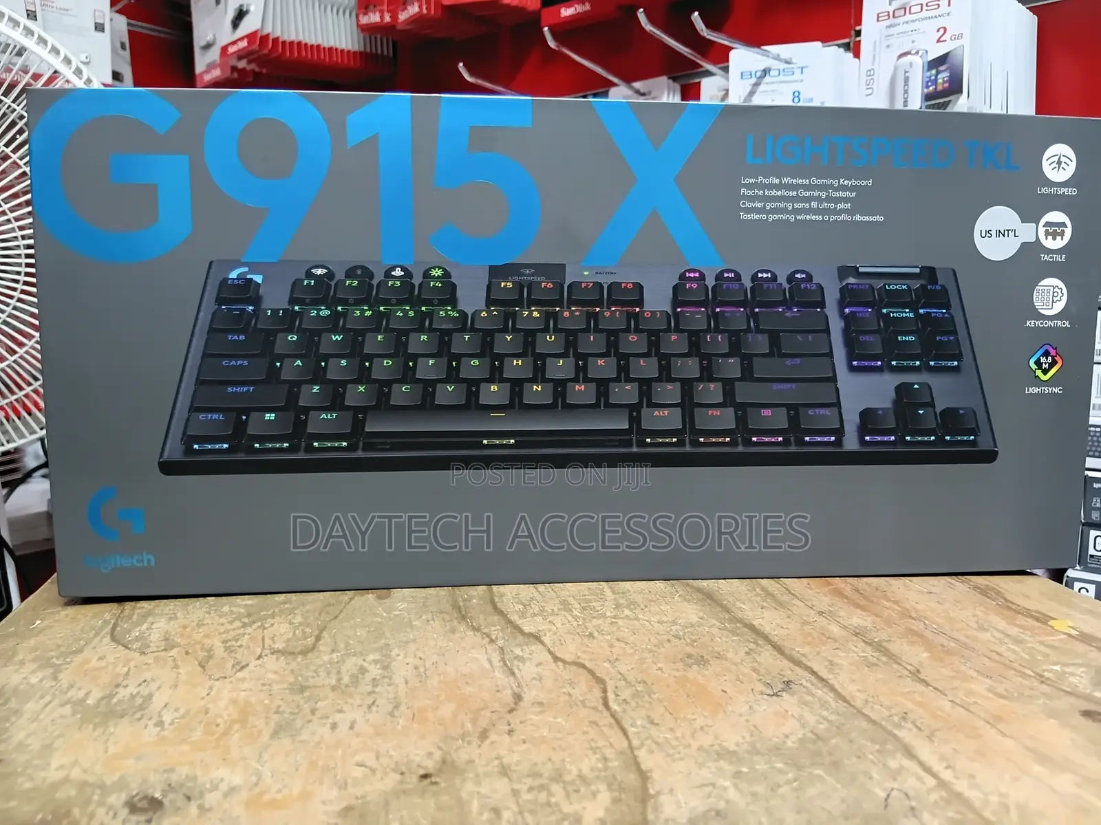 Logitech G915 X Lightspeed TKL Wireless Gaming Keyboard - Black