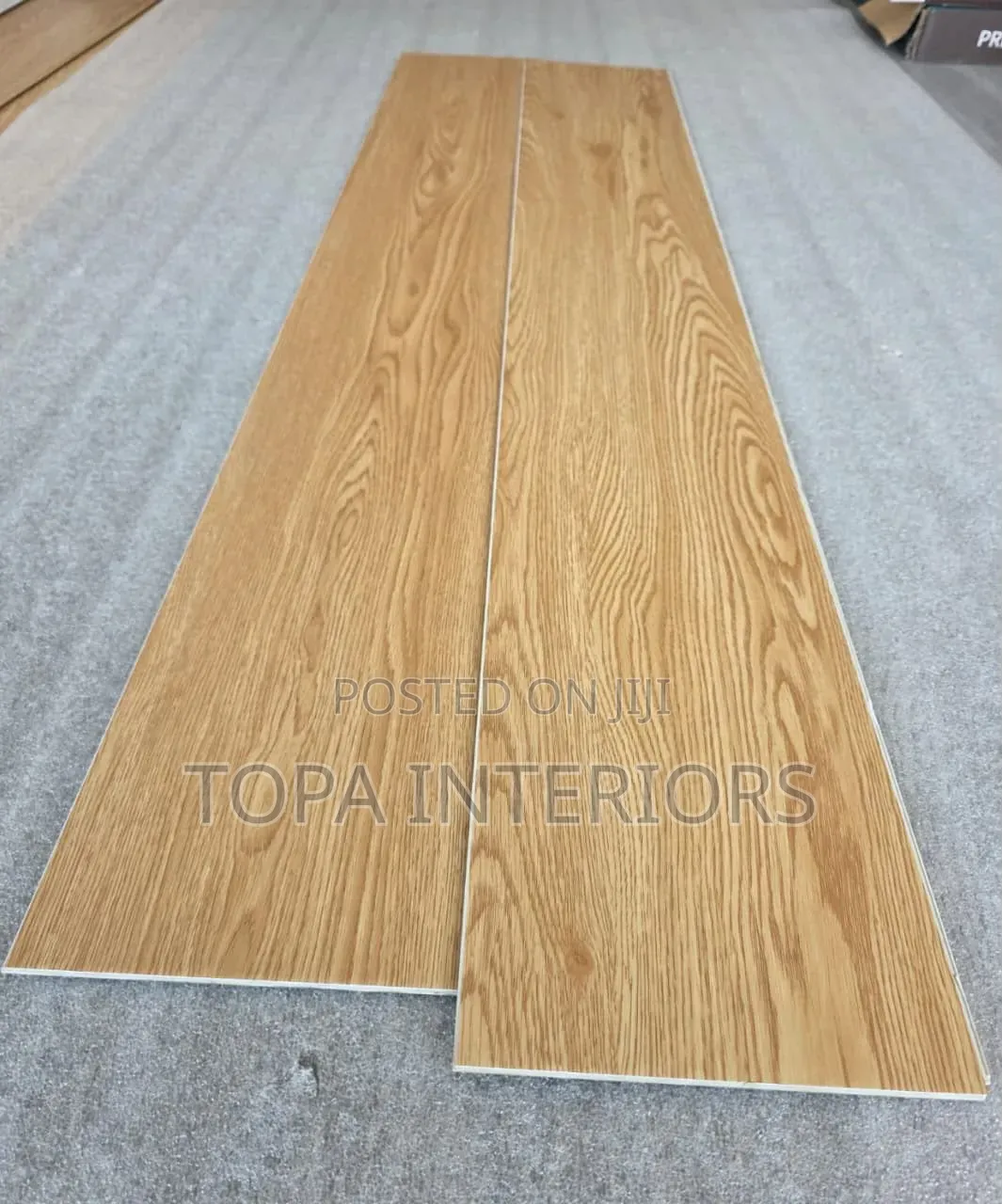 Interlock Wood Mimick SPC Luxury Vinyl Flooring Waterproof Carpets