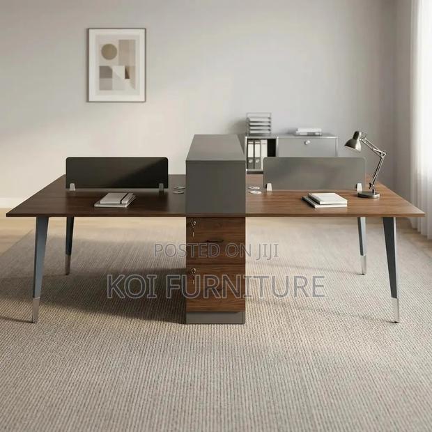 Office Workstation; Four Users Office Working Workstation - thumbnail 4