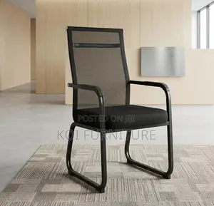Office Chairs; Mesh Backrest Sled Reception Seat