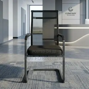 Office Chairs; Mesh Backrest Sled Reception Seat
