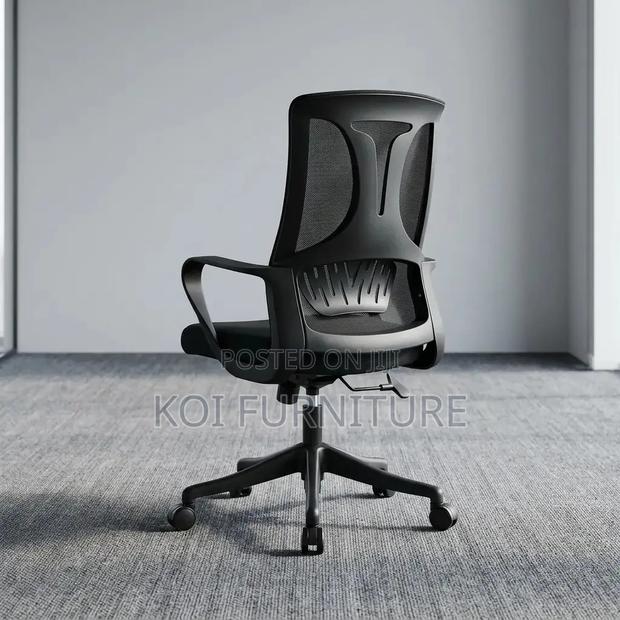 Office Chairs; Mid Back Ergonomic Secretary Seat - thumbnail 4