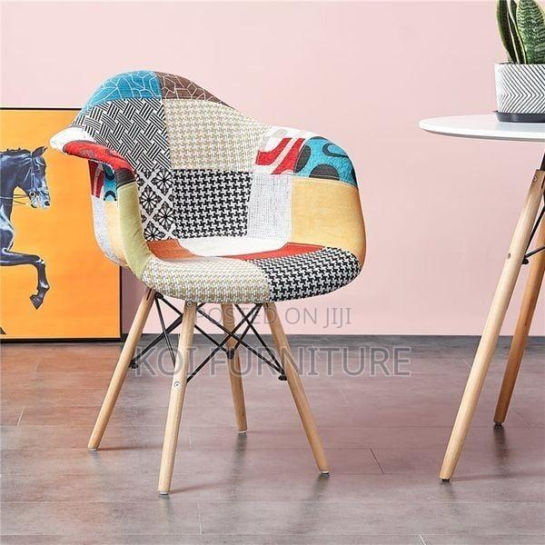 Home Chairs; Long Multi Colored Eames Dining Chair - main view