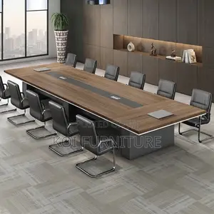 Boardroom Table; 3 Meters Brown Wooden Boardroom Office Meeting Tables