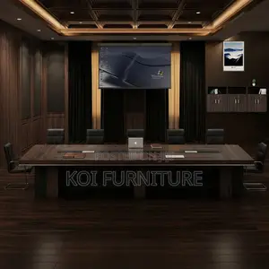 Boardroom Table; 3 Meters Brown Wooden Boardroom Office Meeting Tables