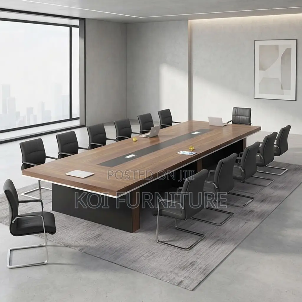 Boardroom Table; 3 Meters Brown Wooden Boardroom Office Meeting Tables