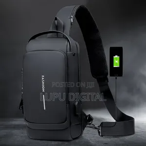 Men's Chest Bag With Password Lock Anti-Theft Riding Bag