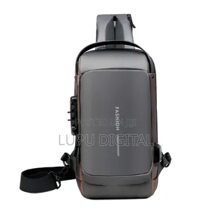 Men's Chest Bag With Password Lock Anti-Theft Riding Bag