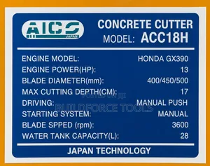 Aico Japan Concrete Cutter Machine 13Hp