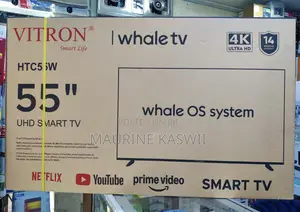Vitron 55” Inch Smart 4kuhd Whale TV -HTC 55w