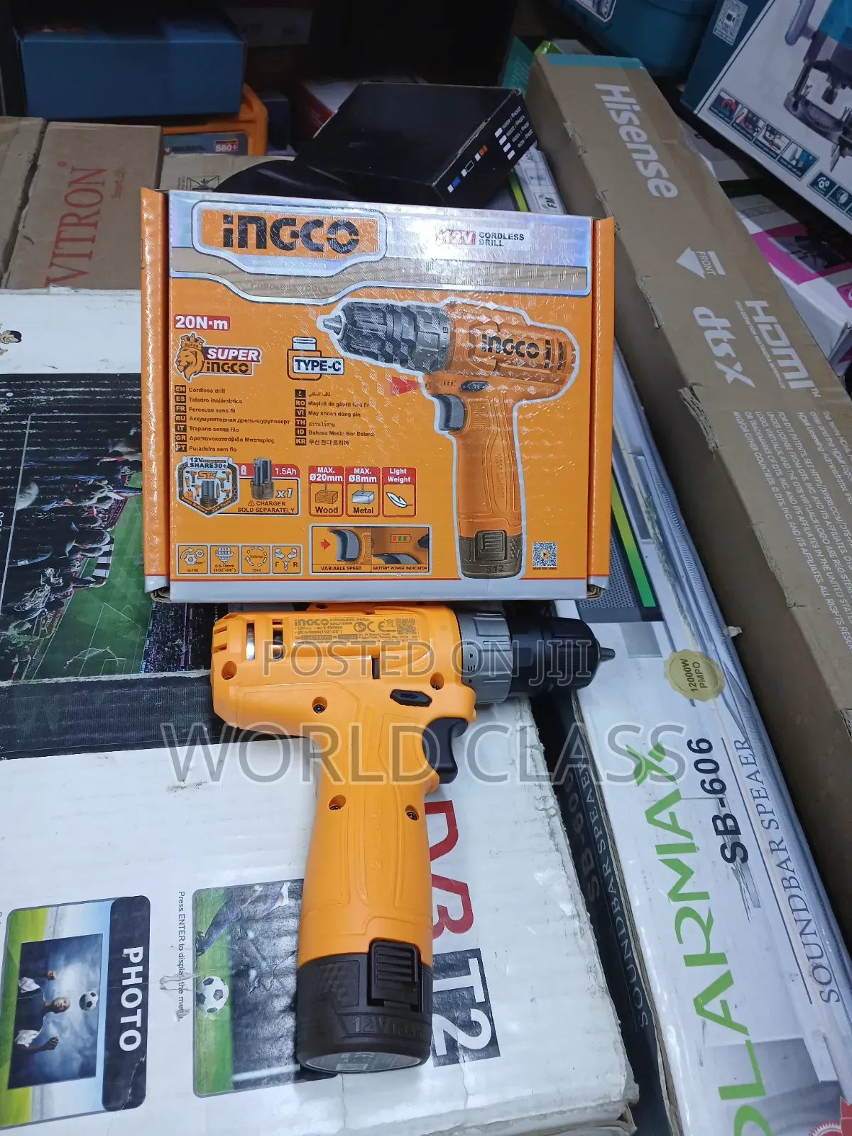 Ingco 12V Cordless Drill – Type-C Rechargeable