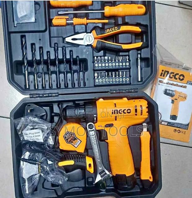 Ingco Cordless Drill Tool Set - main view
