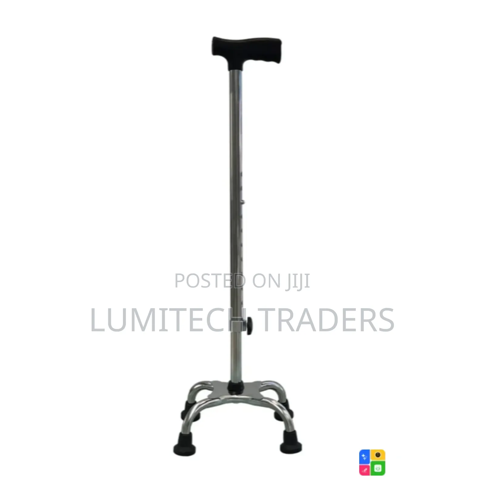 Adjustable Walking Tripod Stick With 4 Stands and Handle