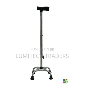 Adjustable Walking Tripod Stick With 4 Stands and Handle