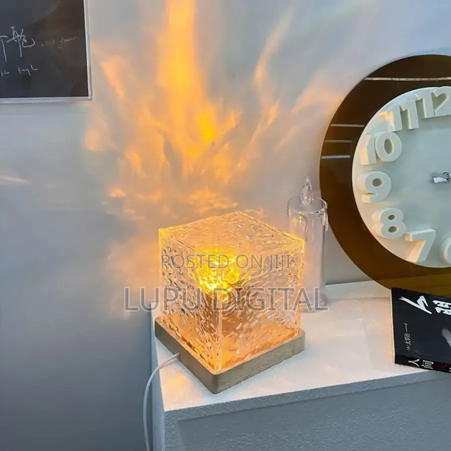 Water Ripple Projector 3/16 Colors Lamp Flame Crystal Lamp Decoration