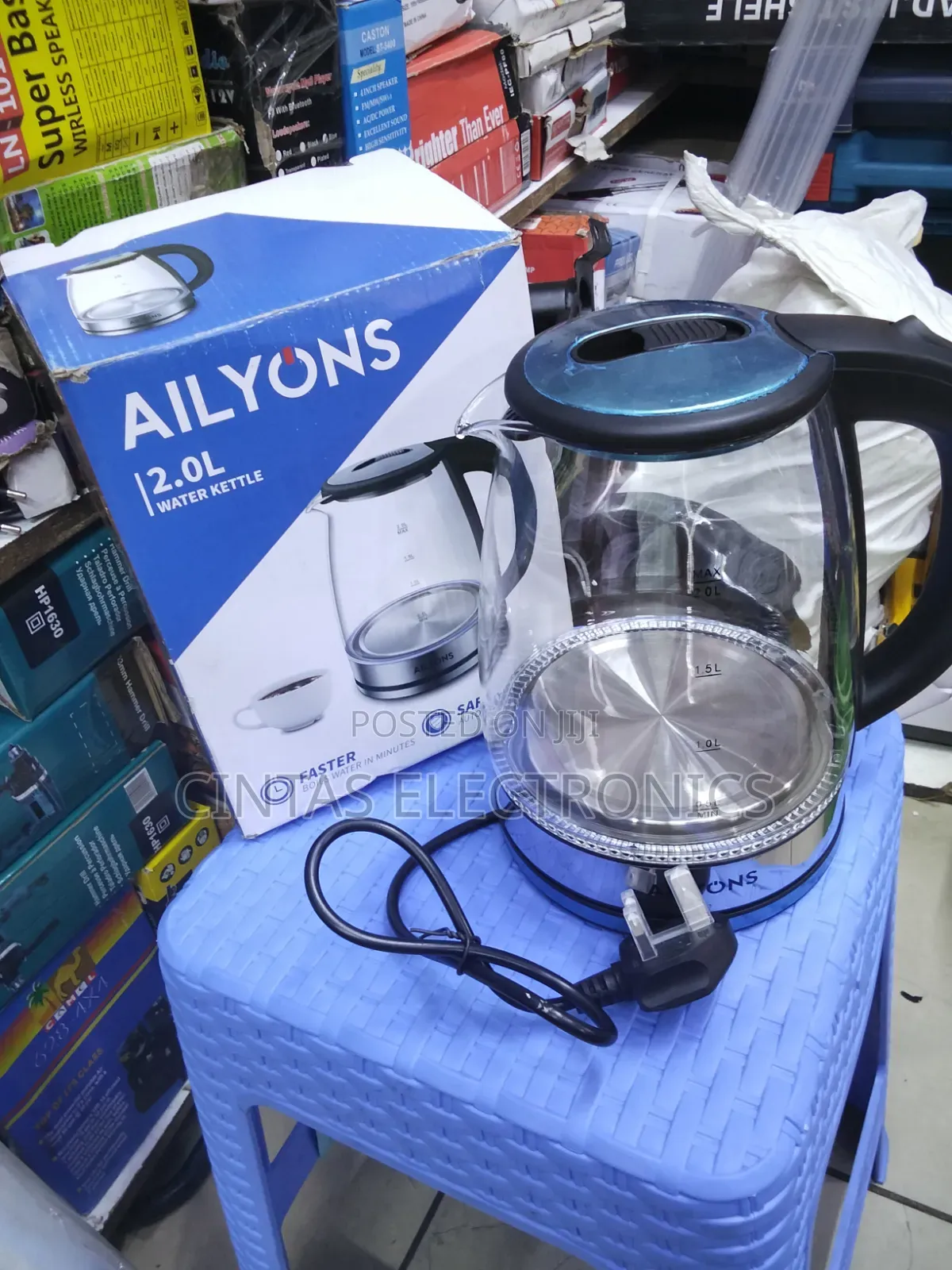 Ailyons 2.0L Glass Water Kettle
