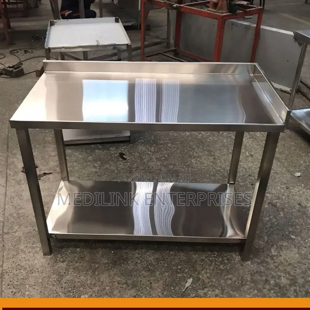 Edged Stainless Steel Commercial Kitchen Working Tables 2*4ft