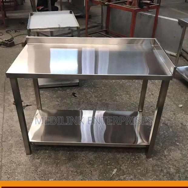 Edged Stainless Steel Commercial Kitchen Working Tables 2*4ft