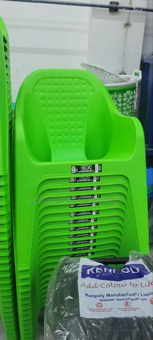 Bright Green Fancy Rok Plastic Chairs