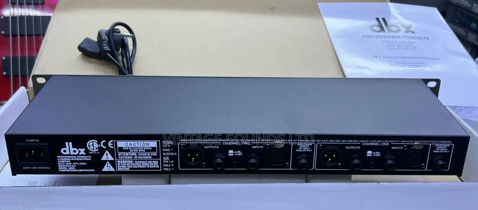 DBX 166XL Dual-Channel Compressor / Expander / Gate / PeakStop Limiter