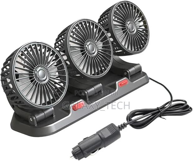 3 Head Car Cooling Fan 24V