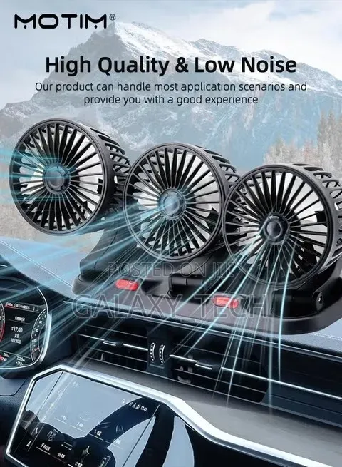 3 Head Car Cooling Fan 24V