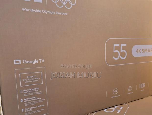 TCL 55” UHD Google Smart TV – HDR, Voice Control Streaming