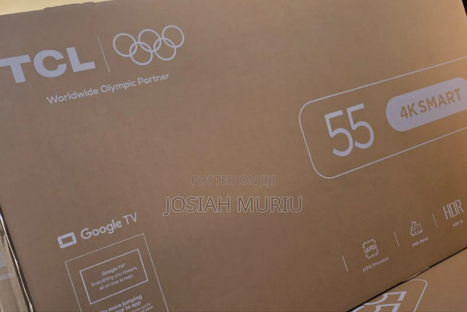 TCL 55” UHD Google Smart TV – HDR, Voice Control Streaming