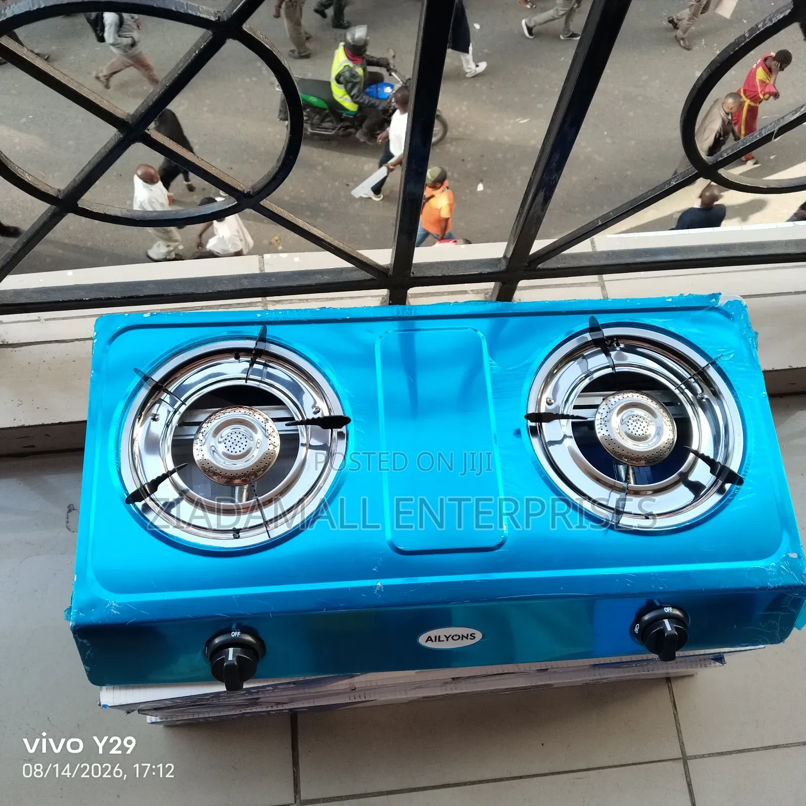Ailyons 2 Burner Stainless Steel Gas Cooker – Auto Ignition