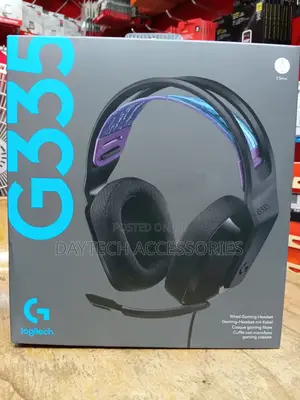 Logitech G335 Wired Gaming Headset With Flip to Mute Microphone.