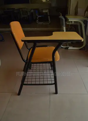 Office Chair: School Study Desk With Writting Pad