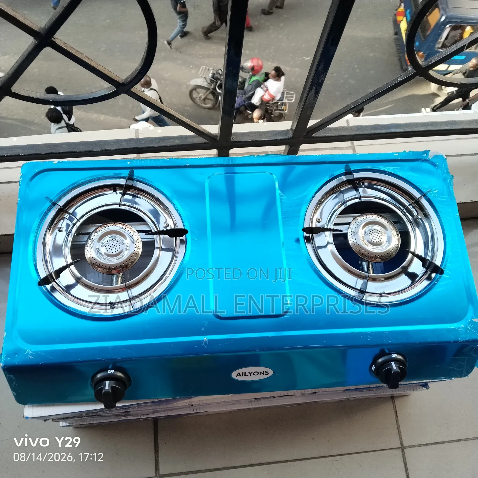 Ailyons 2 Burner Tabletop Gas Cooker – Easy Clean Stainless Steel