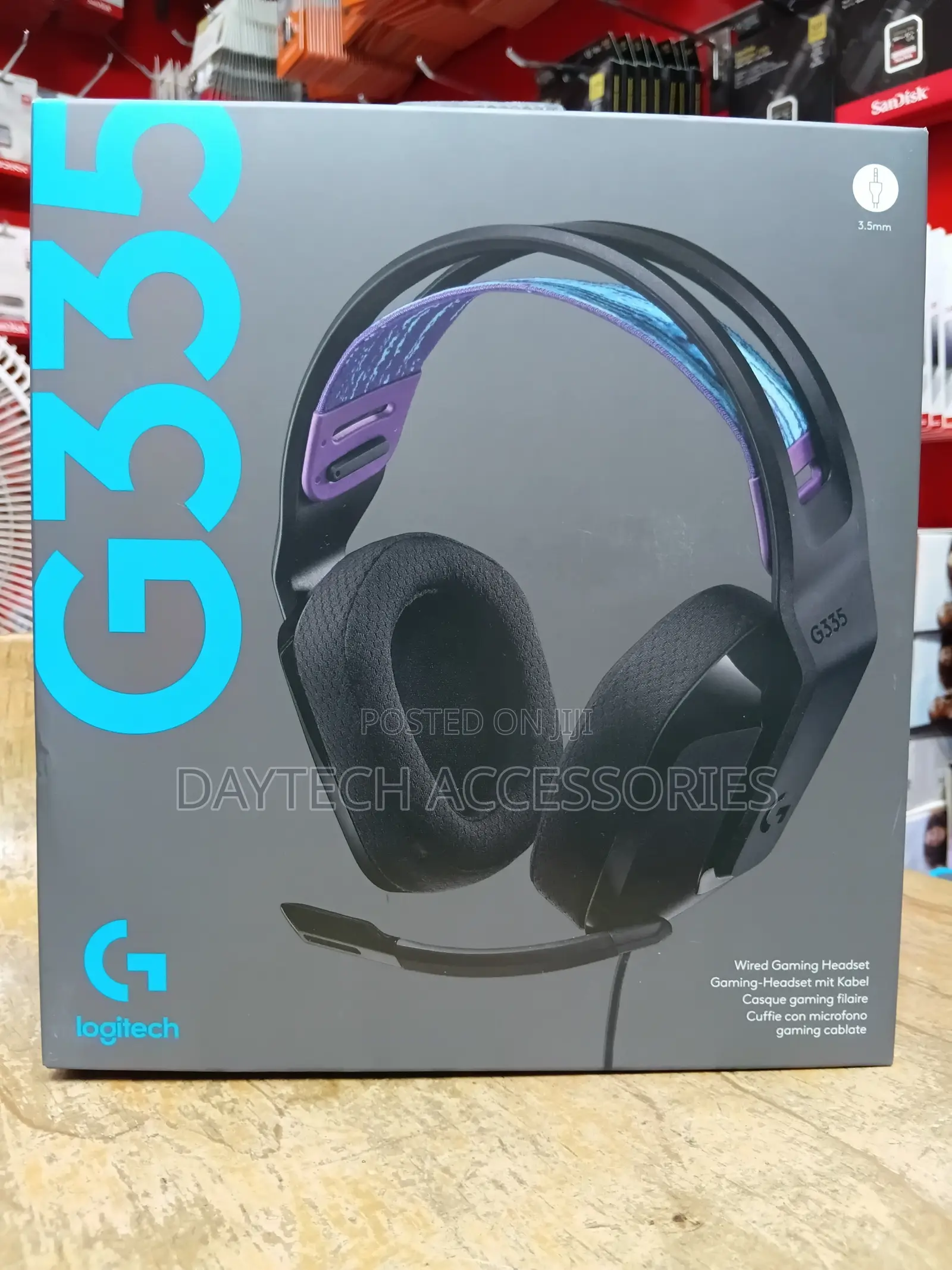 Logitech G335 Wired Gaming Headset - Black