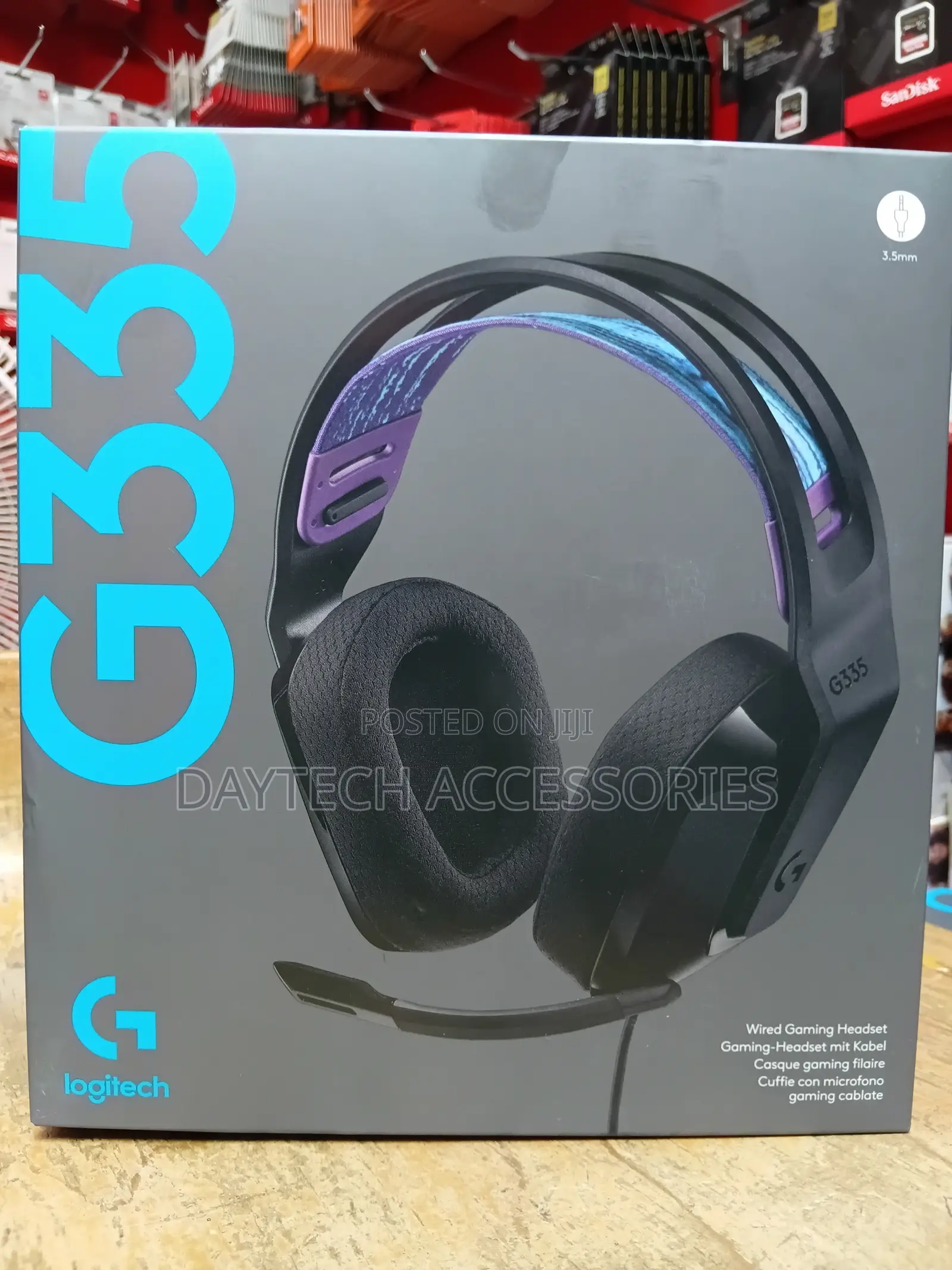 Logitech G335 Wired Gaming Headset - Black