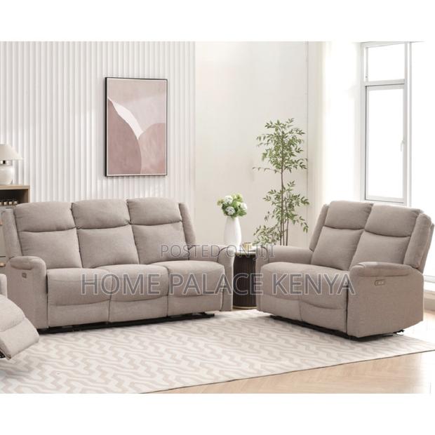 Recliner Sofa; Elegant Modern Fabric Recliner Sofa Set for Living Room