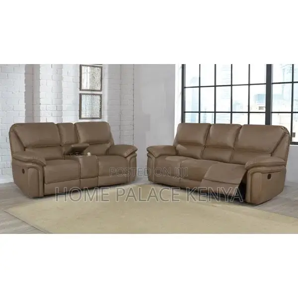 Recliner Sofa; Elegant Modern Fabric Recliner Sofa Set for Living Room